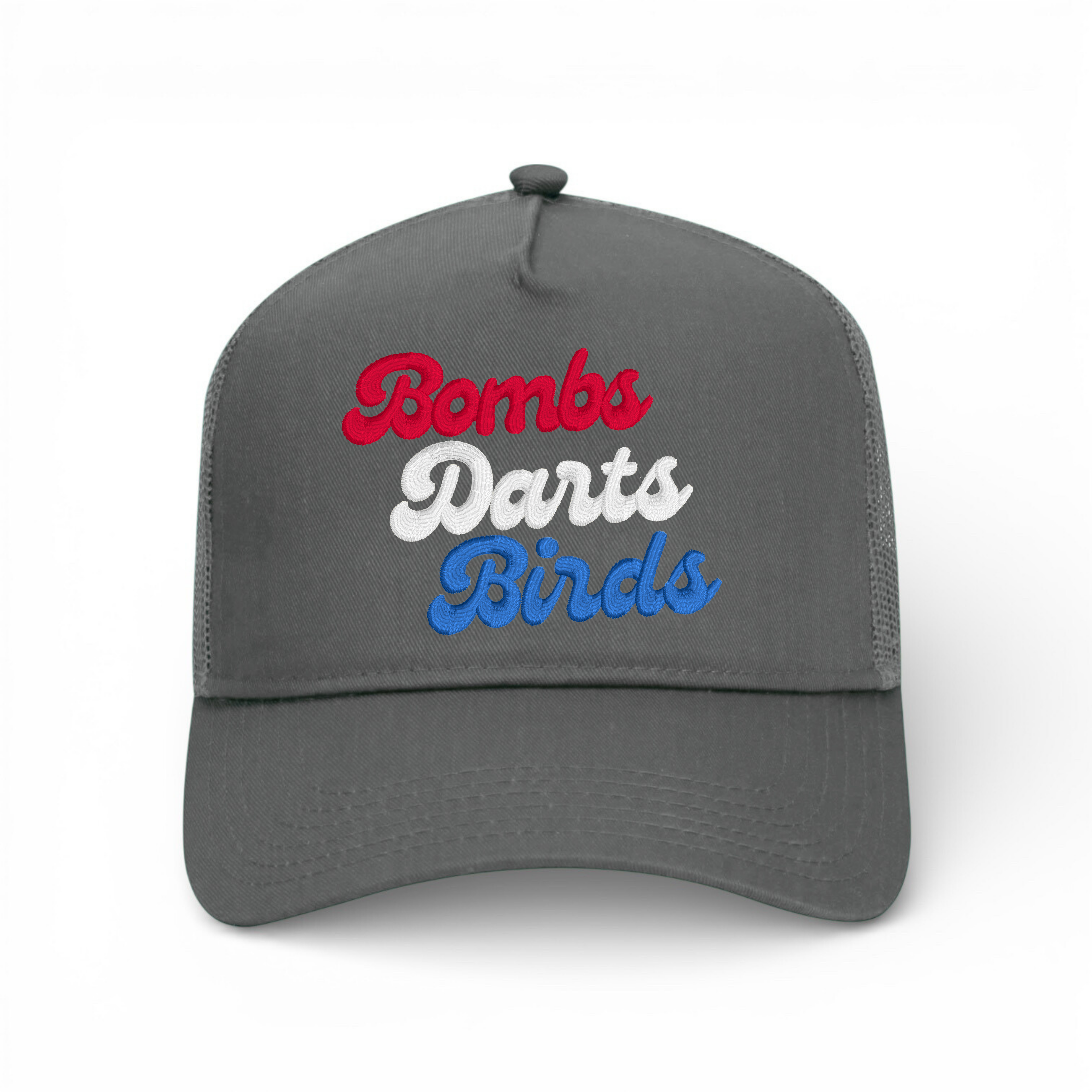BDB Good Vibes RWB Trucker - Bombs Darts Birds