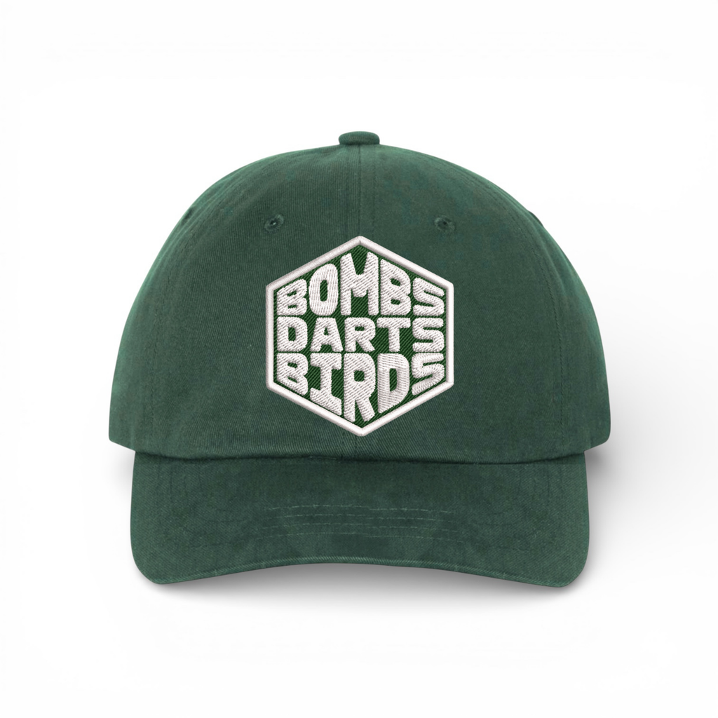 BDB Hexa Dad Cap Green - Bombs Darts Birds
