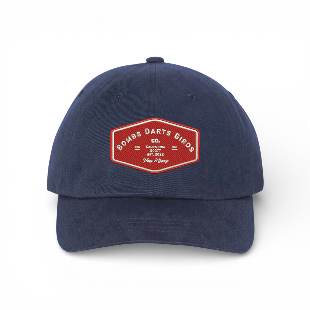 BDB Heritage Dad Cap Navy/Red - Bombs Darts Birds