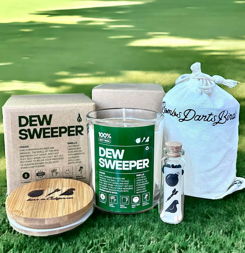 BDB “Dew Sweeper” Candle (Smells like Fresh Cut Grass) Photo - Bombs Darts Birds
