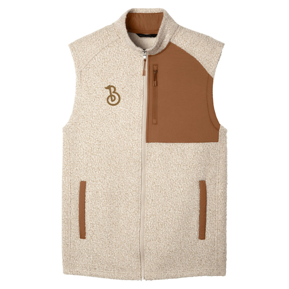 BDB Fleece Pin High Vest - Beige - Bombs Darts Birds