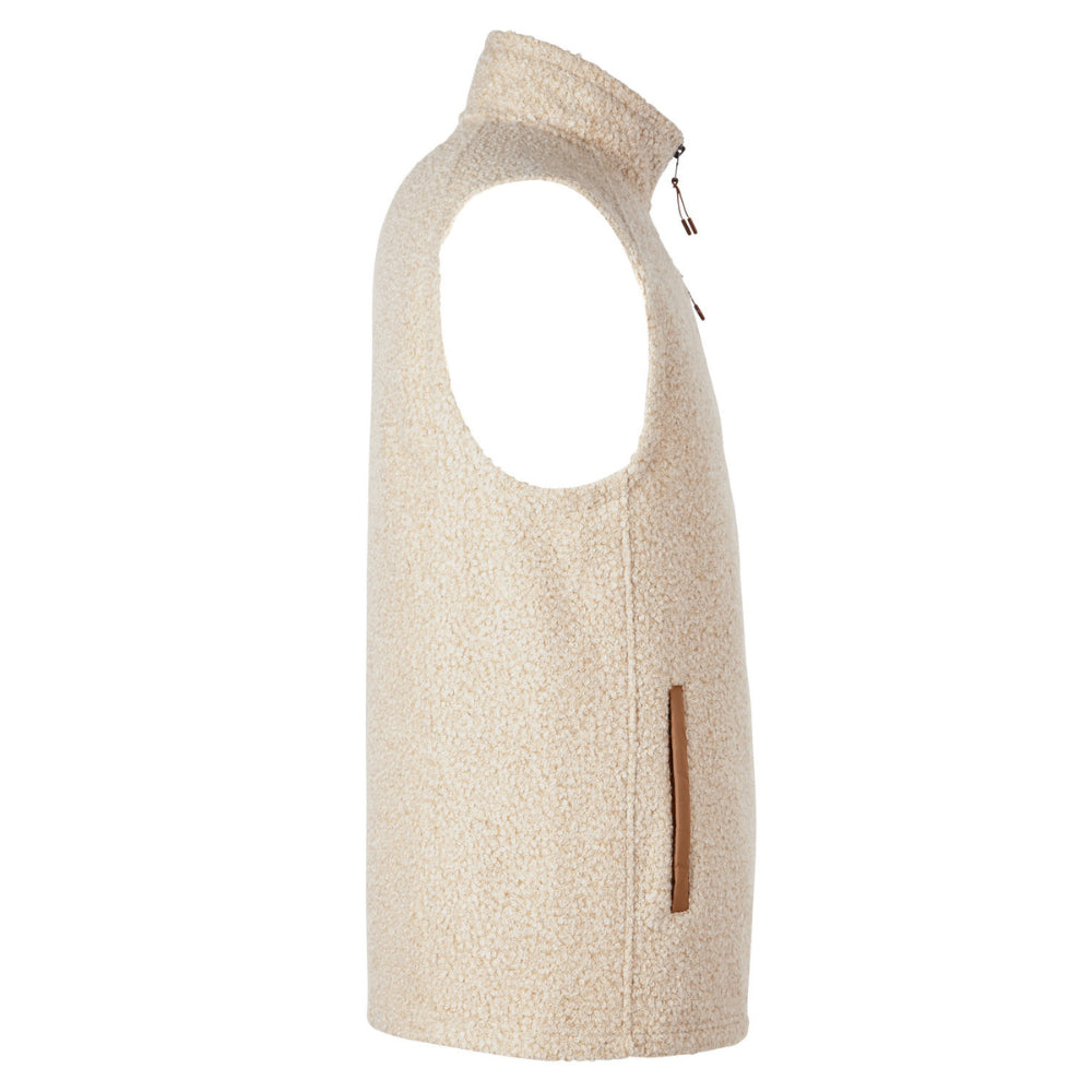 BDB Fleece Pin High Vest - Beige - Side - Bombs Darts Birds