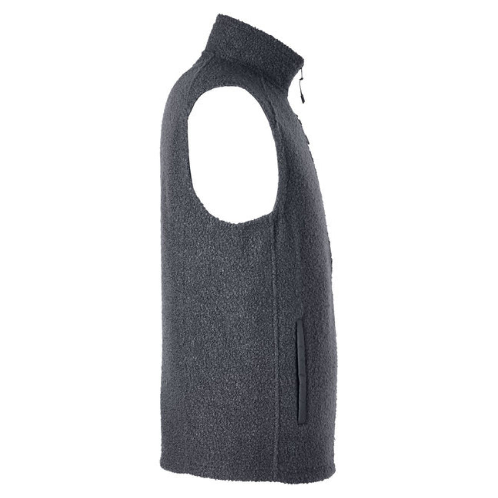 BDB Fleece Pin High Vest - Gray - Side - Bombs Darts Birds