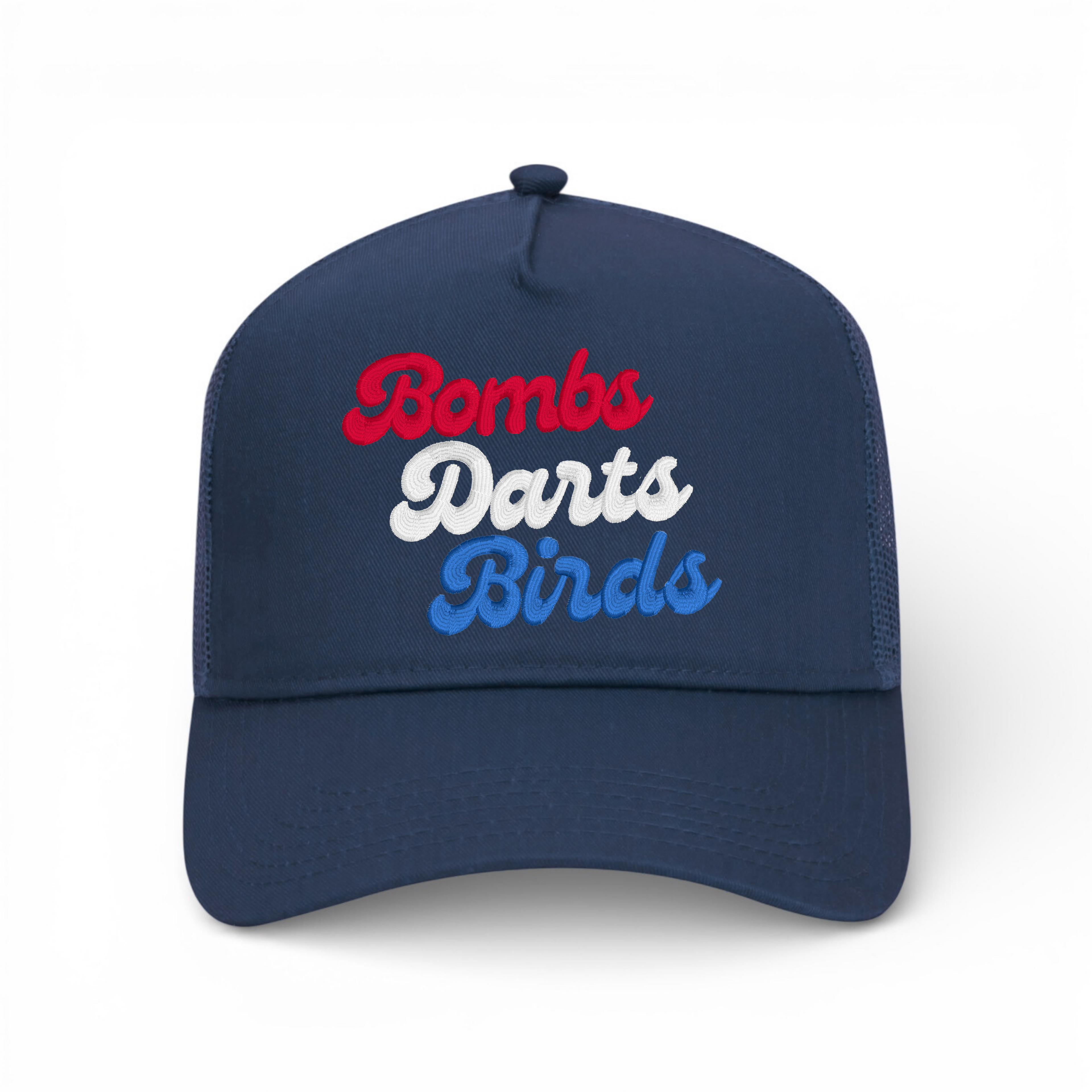 BDB Good Vibes RWB Trucker Navy - Bombs Darts Birds