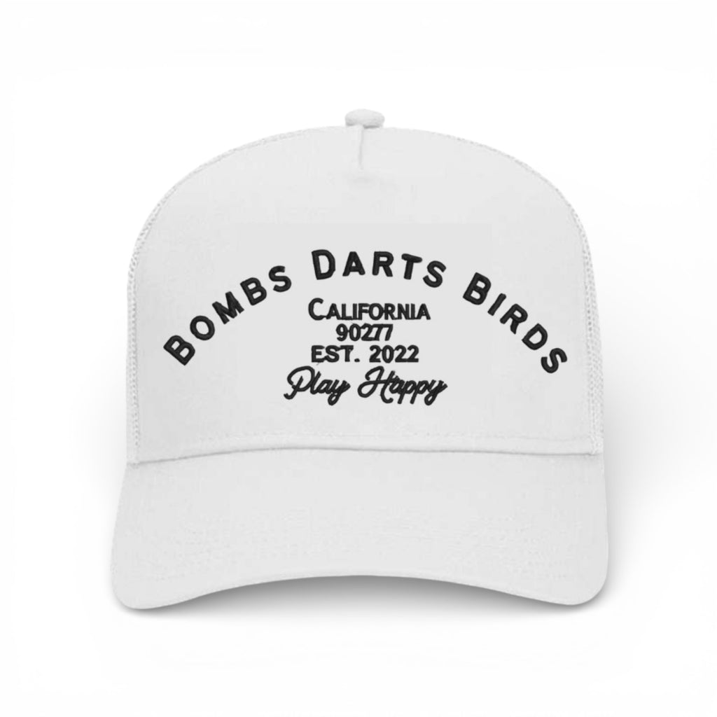 BDB Heritage Collection - Golf Cap - White/Black - Bombs Darts Birds