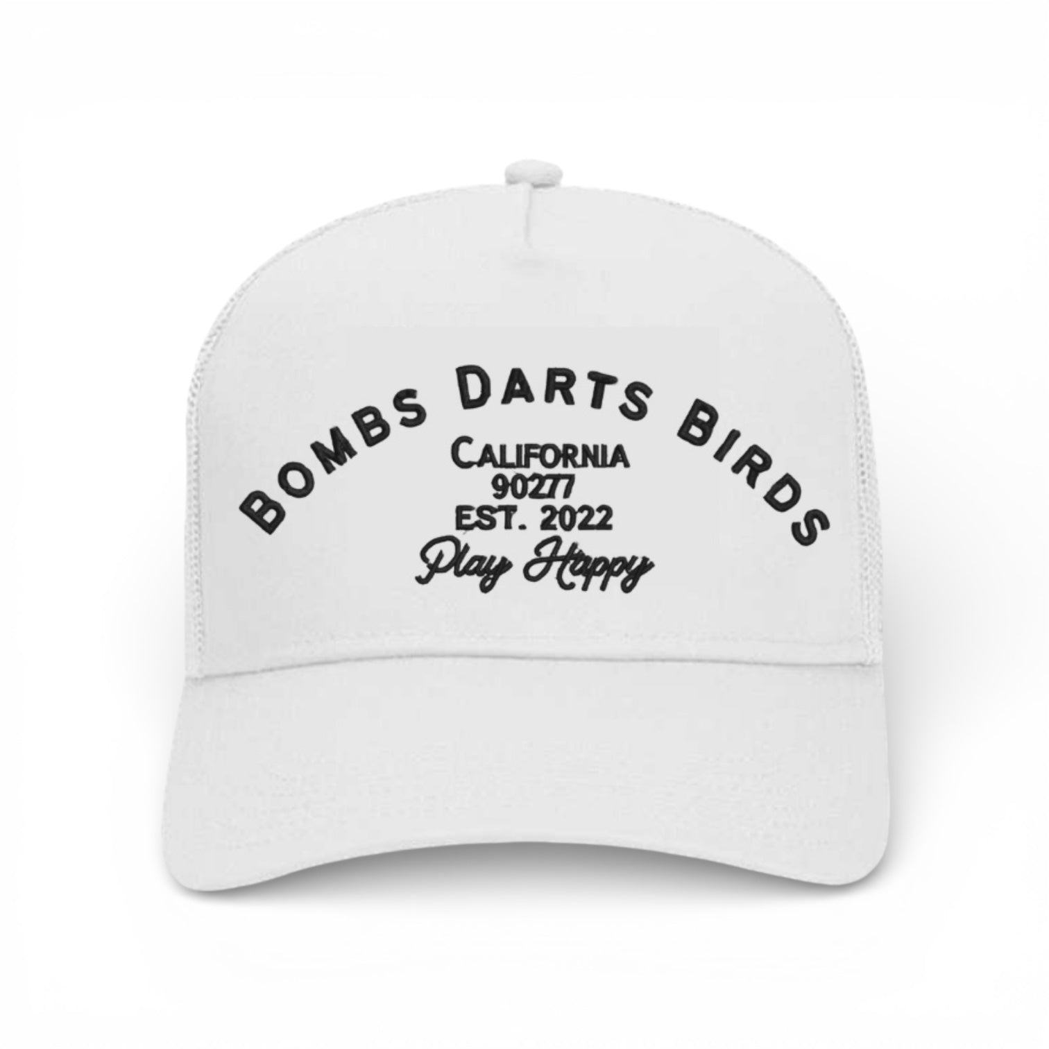 BDB Heritage Collection - Golf Cap - White/Black - Bombs Darts Birds