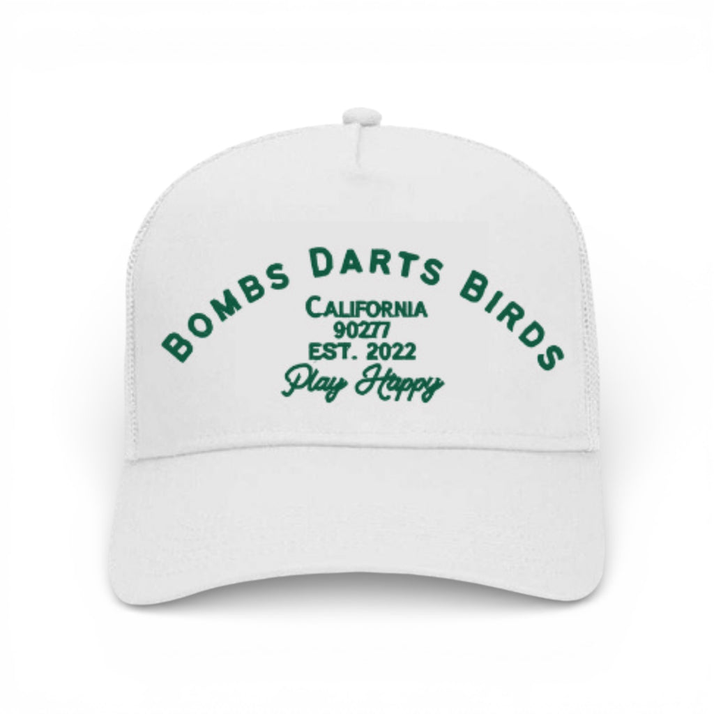 BDB Heritage Collection - Golf Cap - White/Green - Bombs Darts Birds