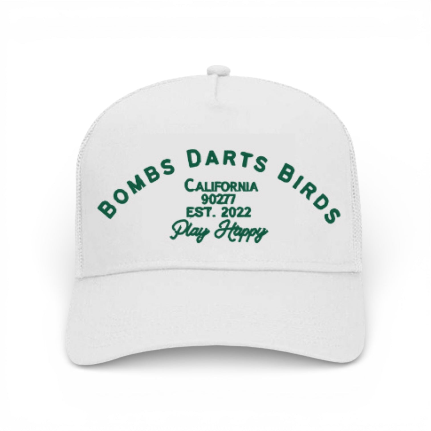 BDB Heritage Collection - Golf Cap - White/Green - Bombs Darts Birds