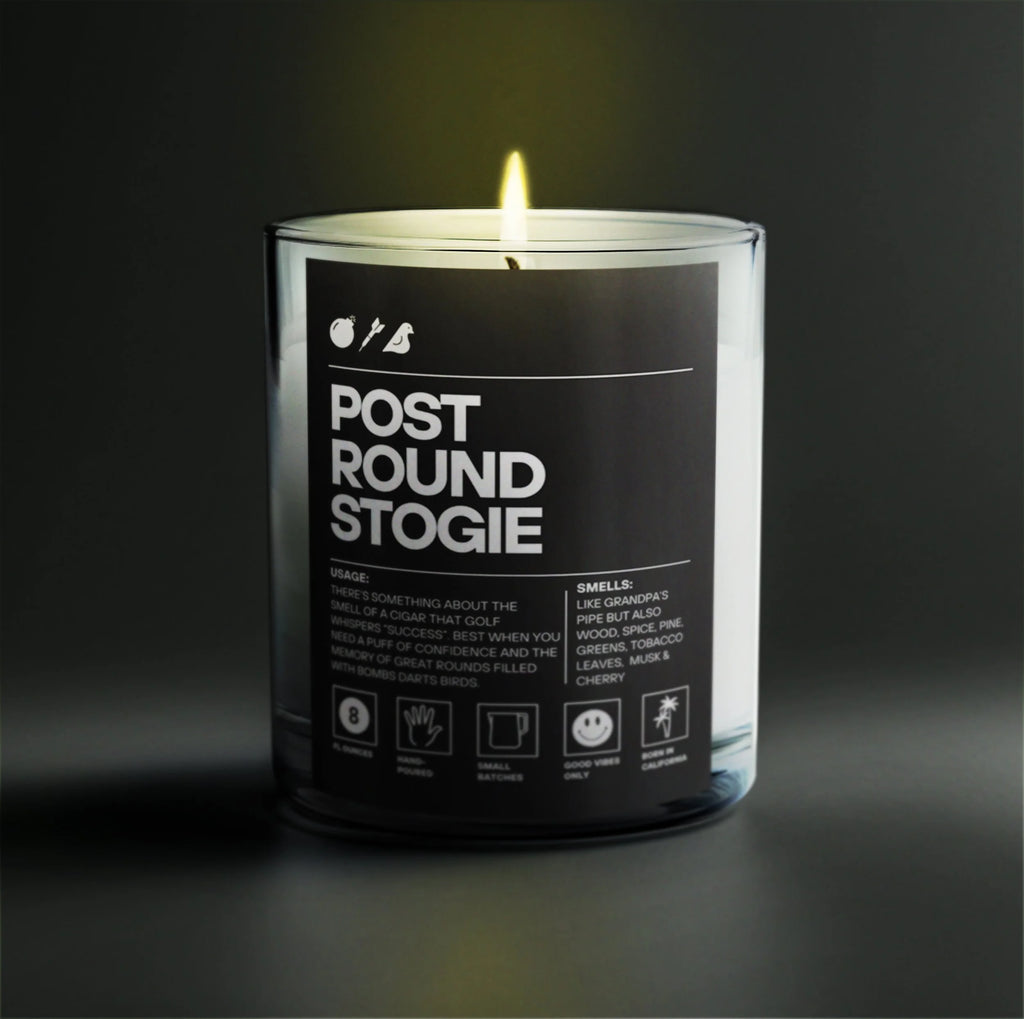 BDB “Post Round Stogie” Candle (Smells like Tobbaco and Teak) - Bombs Darts Birds