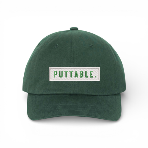 Course Chatter Golf Caps "Puttable" - Forest Green/White - Bombs Darts Birds