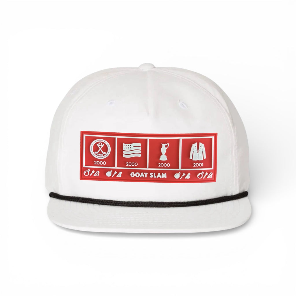 "Goat Slam"Low-Profile Rope Hat TW Edition White - Bombs Darts Birds