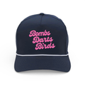 Good Vibes "Czervik" Rope Golf Cap -  Navy/Pink - Bombs Darts Birds