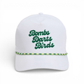 Good Vibes "Czervik" Rope Golf Cap - White/Green - Bombs Darts Birds