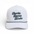 Good Vibes "Czervik" Rope Golf Cap - White/Navy - Bombs Darts Birds