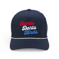 Good Vibes "Czervik" Rope Red White Blue - Golf Cap - Navy - Bombs Darts Birds