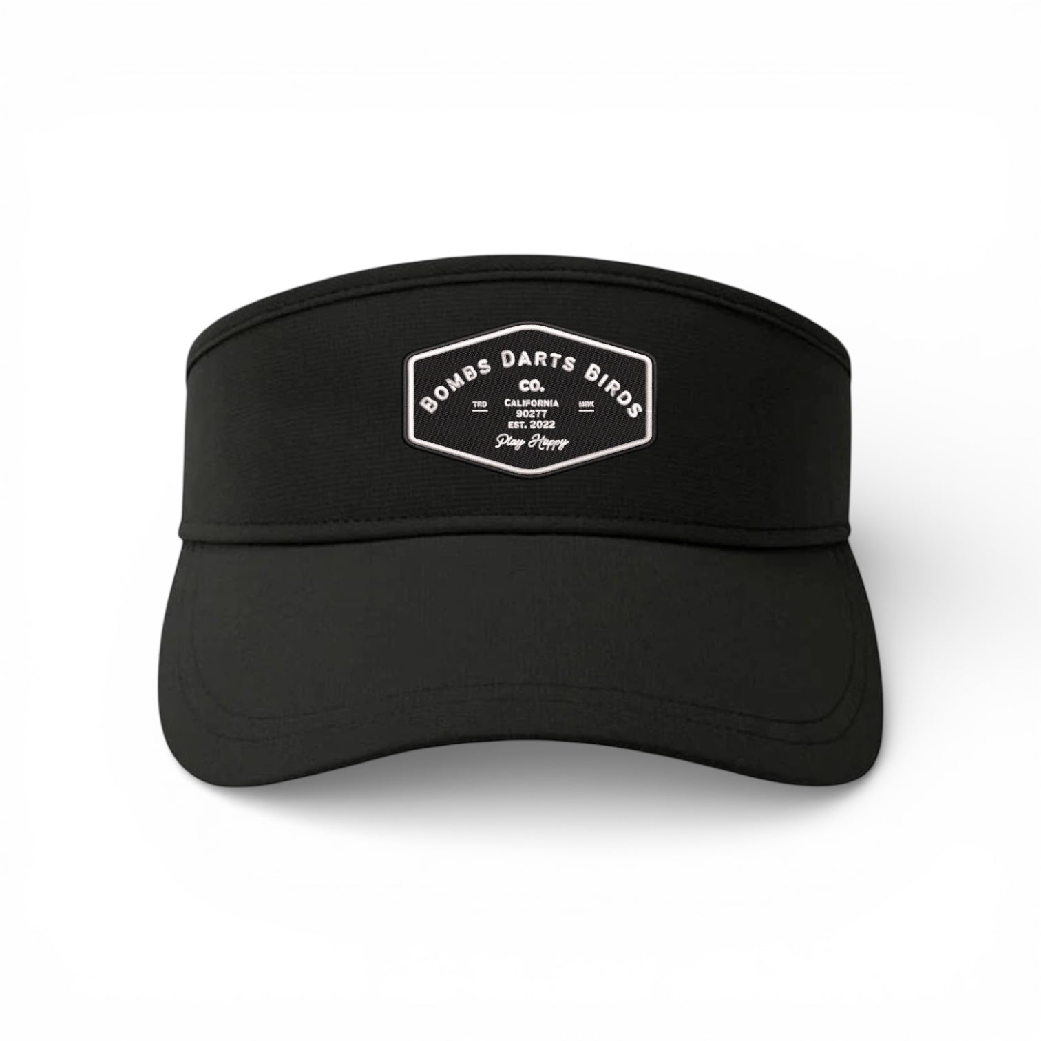 Muni Golf Visor Black - Bombs Darts Birds
