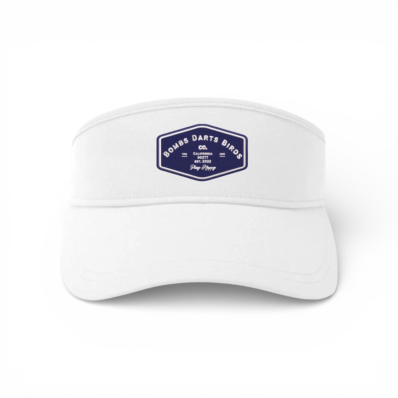 Muni Visor White/Navy - Bombs Darts Birds