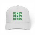 OG 3D Bombs Darts Birds Trucker Golf Cap - "Augusta 2" - White/Green -  Bombs Darts Birds