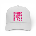 OG 3D Bombs Darts Birds Trucker Golf Cap - "Bubba" - White/Pink - Bombs Darts Birds