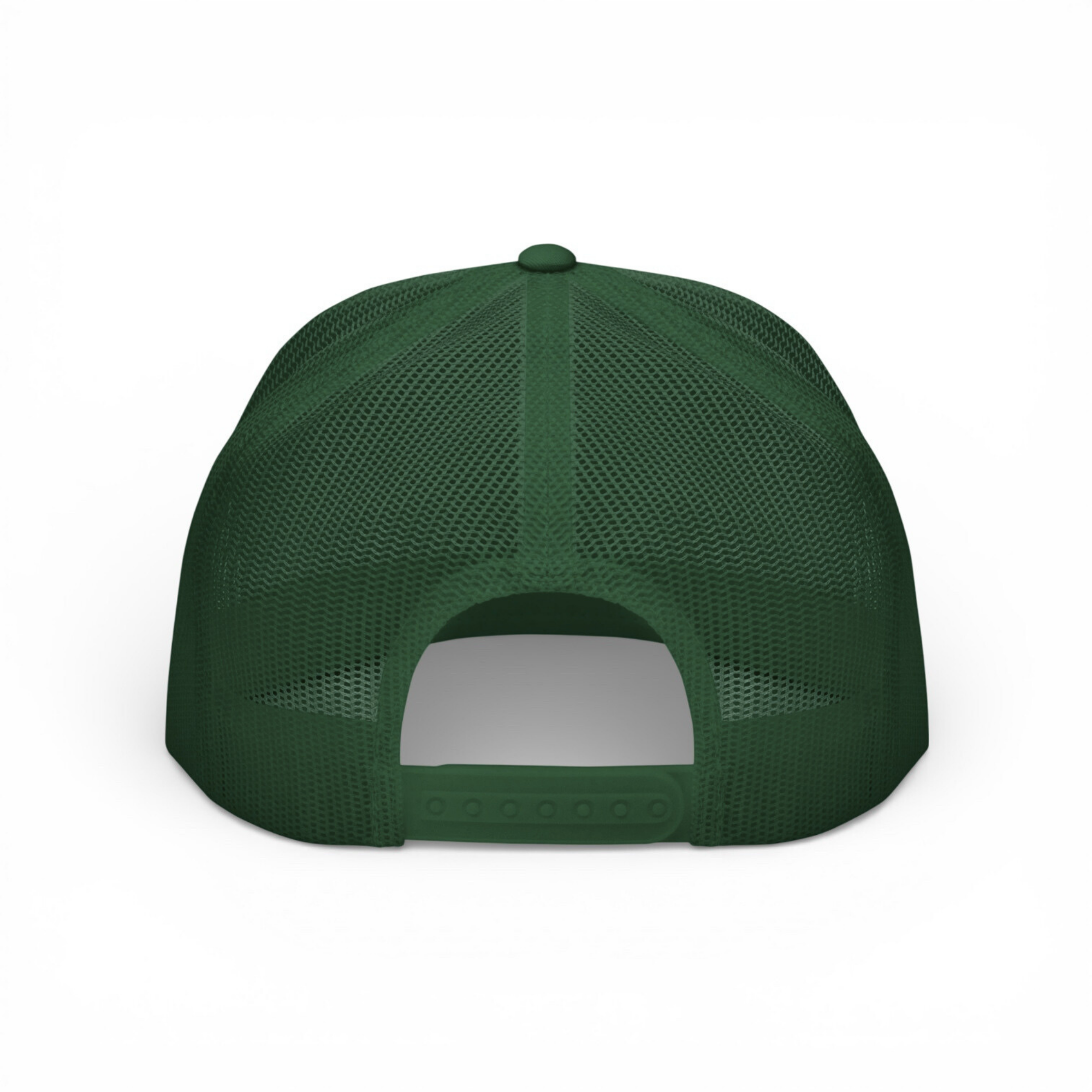 OG 3D Bombs Darts Birds Trucker Hat - Golf Cap - Forest Green - Back - Bombs Darts Birds