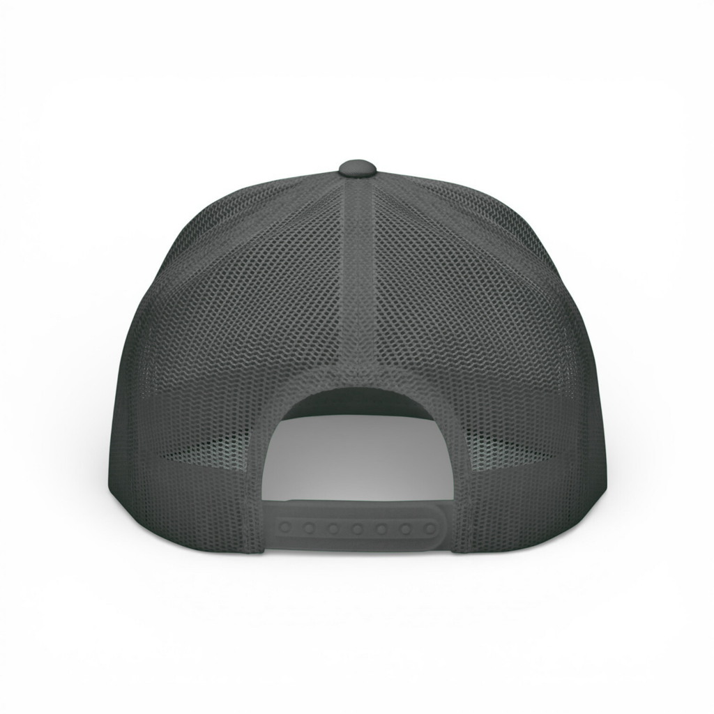 OG 3D Bombs Darts Birds Trucker Hat - Golf Cap - Gray - Back - Bombs Darts Birds