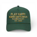 PLAY HAPPY BDB Golf Cap - Forest Green/Gold - Bombs Darts Birds