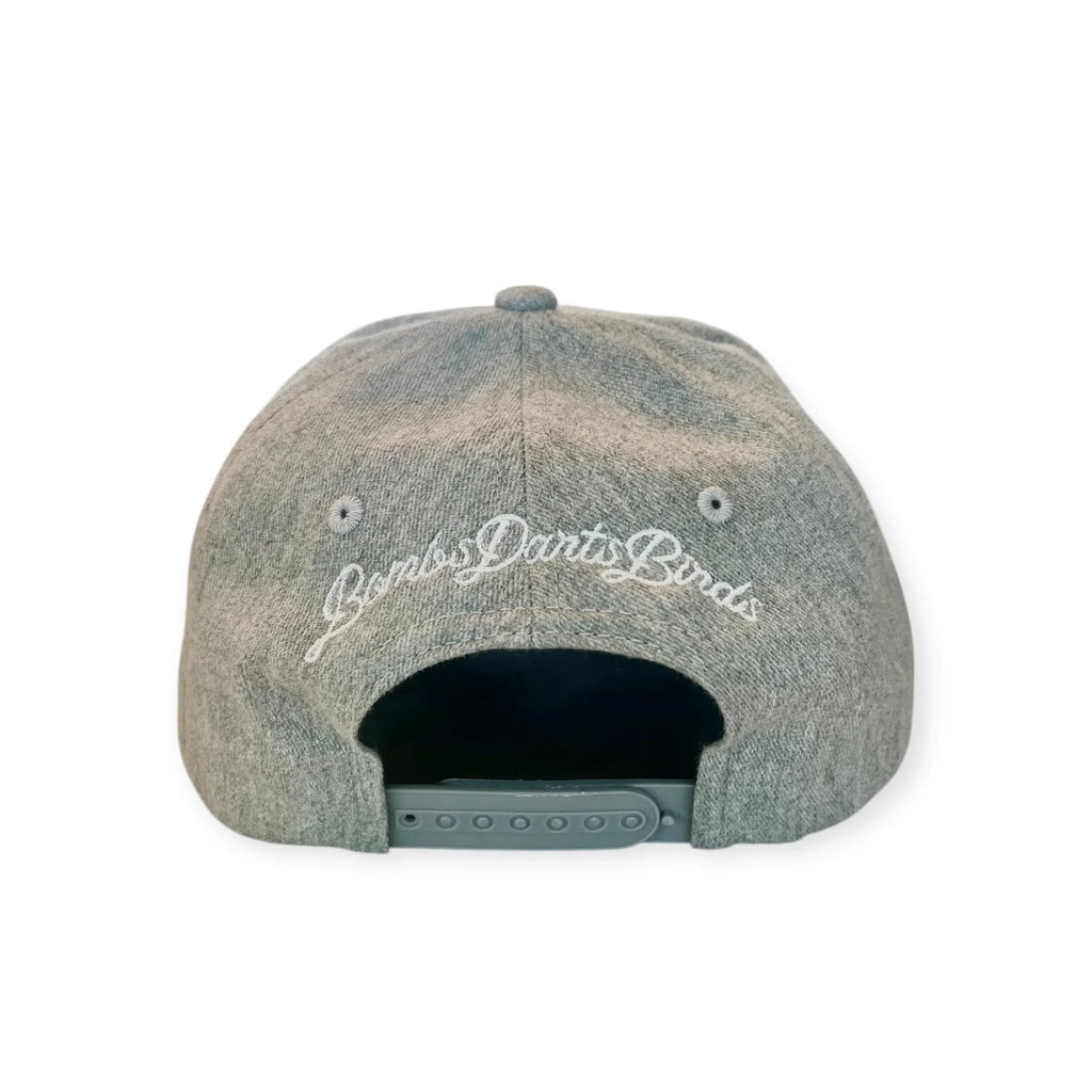 R M Grand Slam Golf Cap Denim Back - Bombs Darts Birds