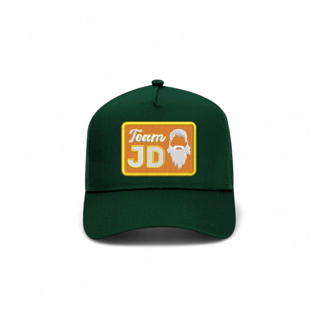 Team JD Trucker Caps - Green/Orange - Bombs Darts Birds