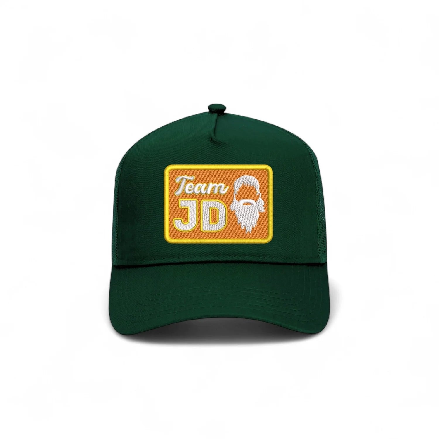 Team JD Trucker Hat - Forest Green/Orange - Bombs Darts Birds