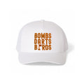 Tennessee Bombs Darts Birds Fandom + Golf Caps - White Trucker Hat/Orange - Bombs Darts Birds