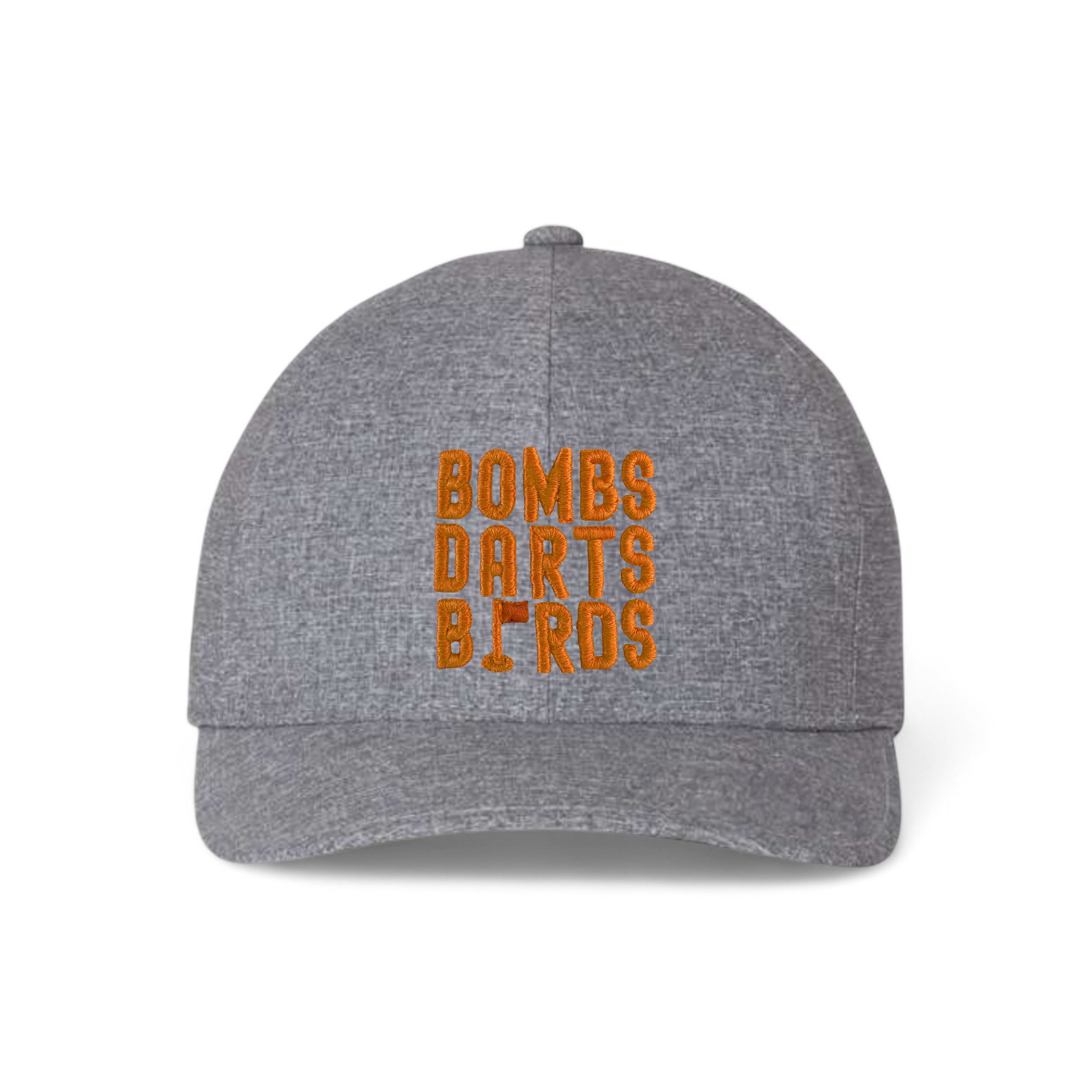 Texas Bombs Darts Birds Fandom + Golf Caps - Performance Grey/Orange - Bombs Darts Birds