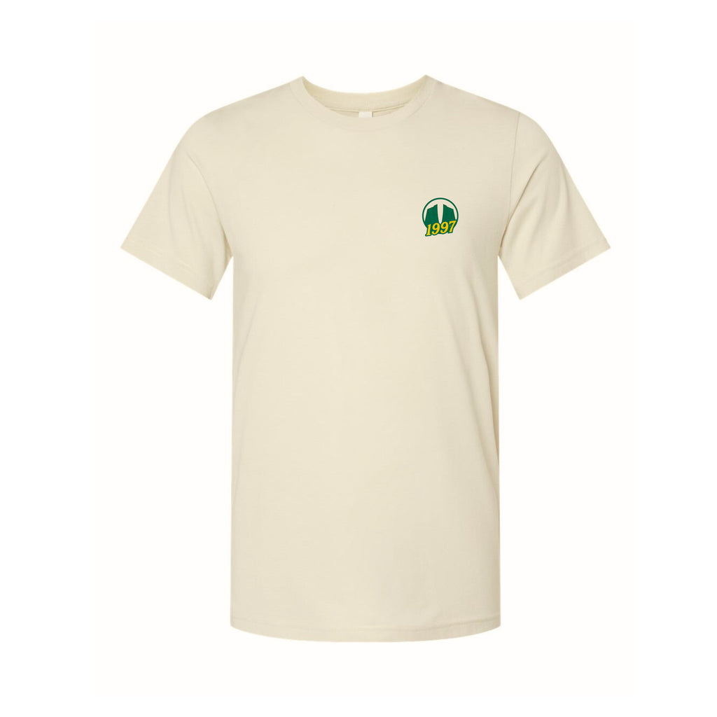 The Amen Azalea Collection "The Champions" Golf Tee Shirt - Beige - Bombs Darts Birds