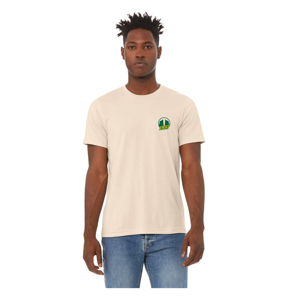 The Amen Azalea Collection "The Champions" Golf Tee Shirt - Beige - Lifestyle - Bombs Darts Birds