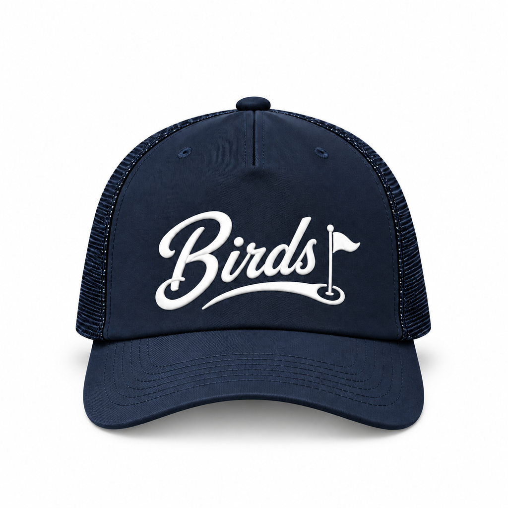 Birds Hat Trick Collection Navy Trucker - Bombs Darts Birds