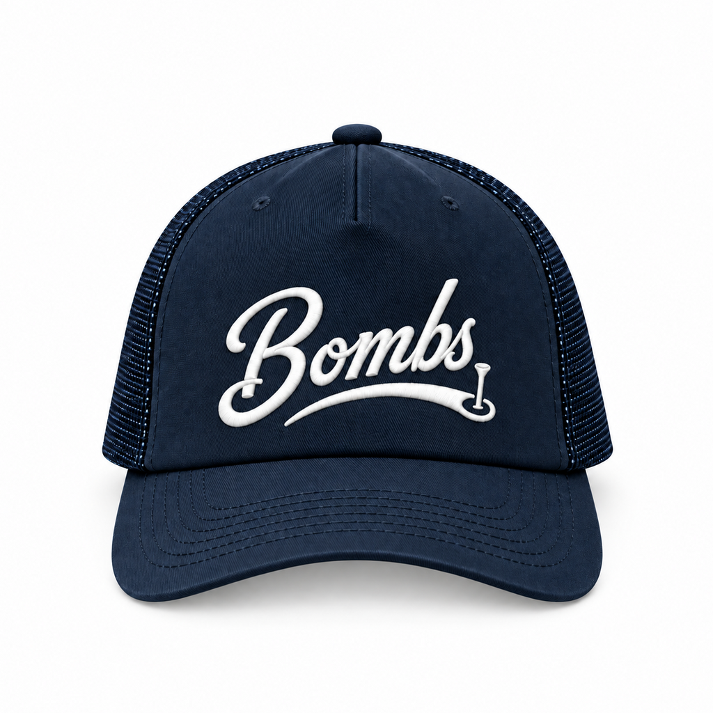 Bombs Hat Trick Navy Trucker - Bombs Darts Birds